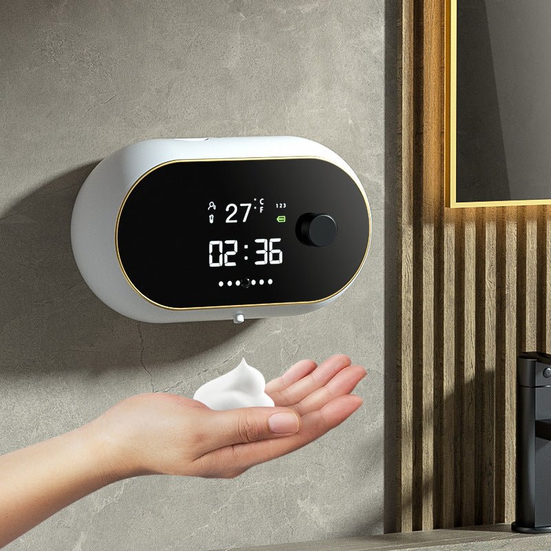 Automatic Wall-Mounted Foam Soap & Hand Sanitizer Dispenser USB Rechargeable