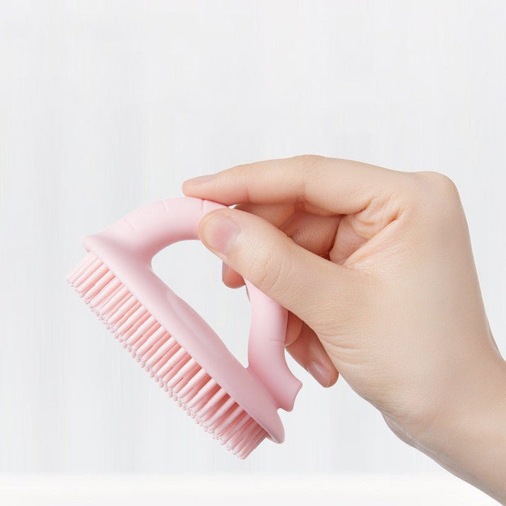 Baby Silicone Shower Brush & Shampoo Comb for Dandruff Removal