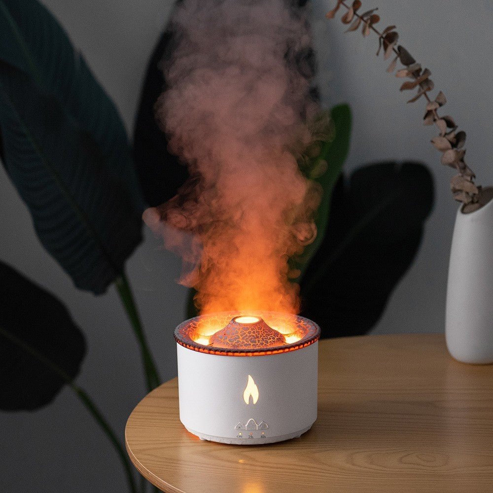 Duo Mist Volcano Humidifier – Two-Color Spray with Soothing Style