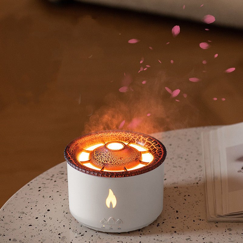 Duo Mist Volcano Humidifier – Two-Color Spray with Soothing Style