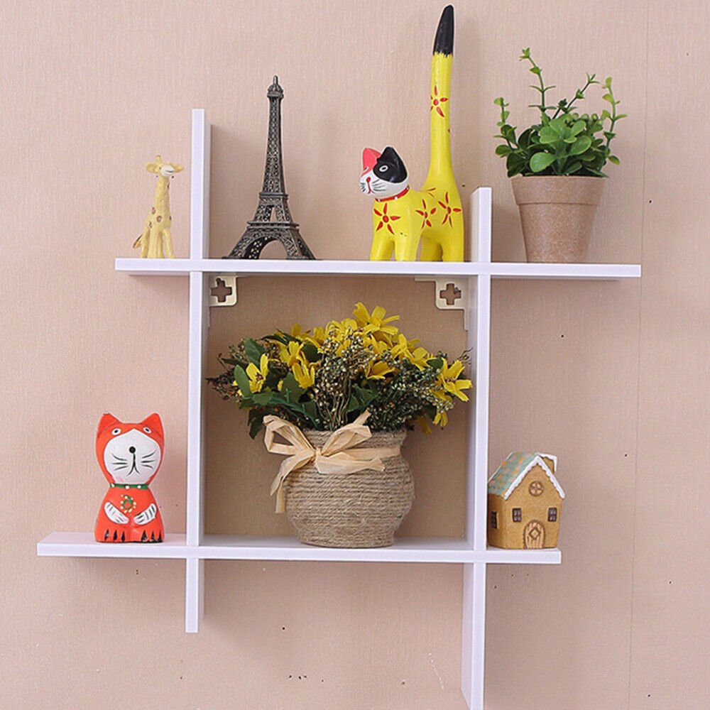Floating Wall Shelf Decorative Storage-Six Box