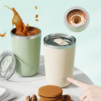 Automatic Self-Stirring Mug – 350ml Electric Stainless Steel Mixing Cup