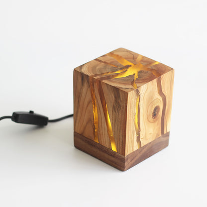 Wooden Crack Night Lamp
