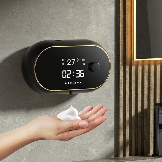 Automatic Wall-Mounted Foam Soap & Hand Sanitizer Dispenser USB Rechargeable