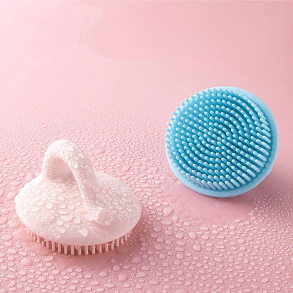 Baby Silicone Shower Brush & Shampoo Comb for Dandruff Removal
