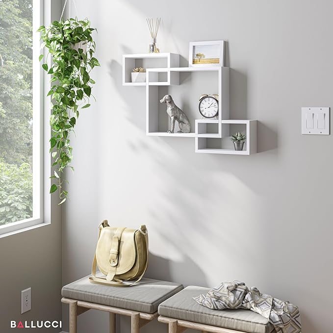 Cubical Floating Wall Shelf Decorative Storage Display