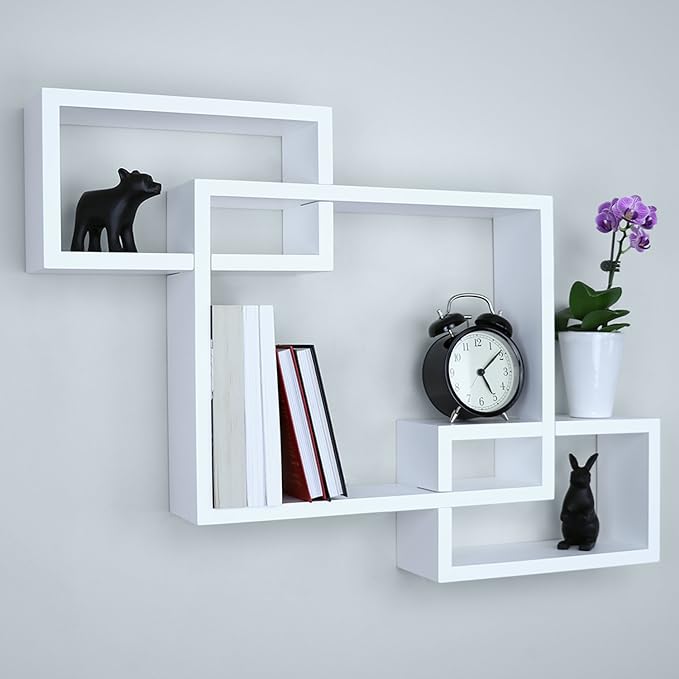 Cubical Floating Wall Shelf Decorative Storage Display
