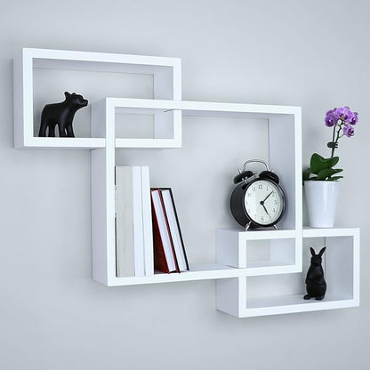 Cubical Floating Wall Shelf Decorative Storage Display