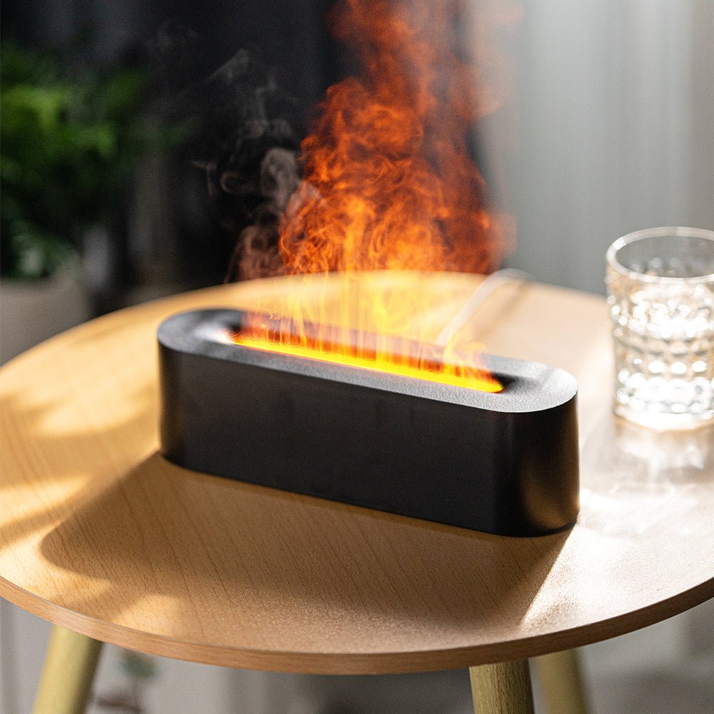 Glow and Flame Essential Oil Diffuser & Humidifier - With Light
