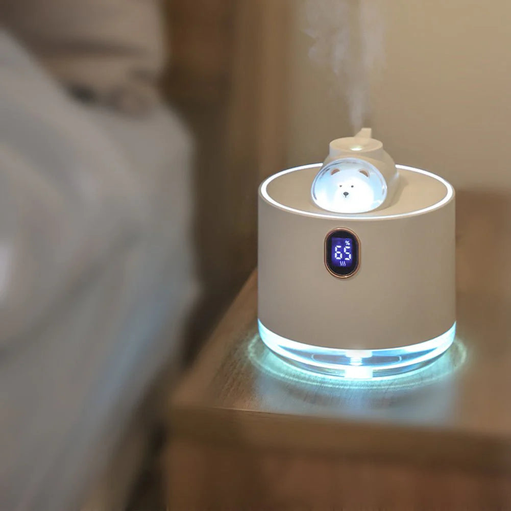 Bear Breeze Wireless Humidifier – Portable & LED Comfort