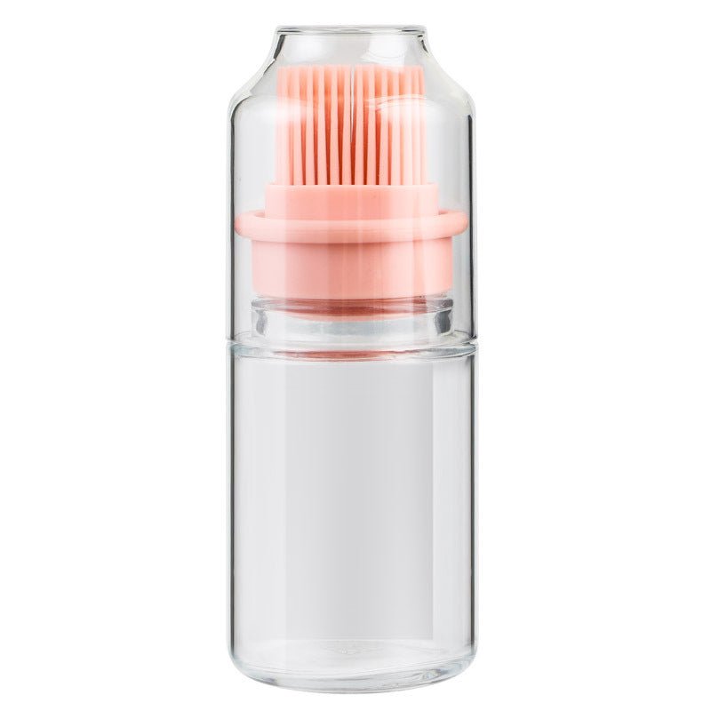 Portable Oil Bottle with Silicone Brush BBQ Tool