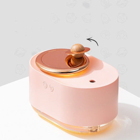 Orbit Mist Planet Humidifier – 360° Comfort with Cosmic Glow